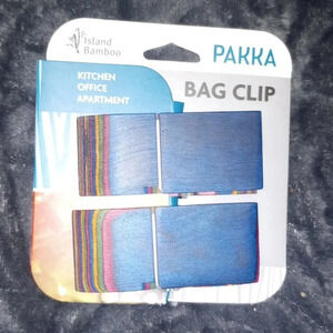 COPY - Island Bamboo - Pakka Bag Clip 4" 2 Pack Natural